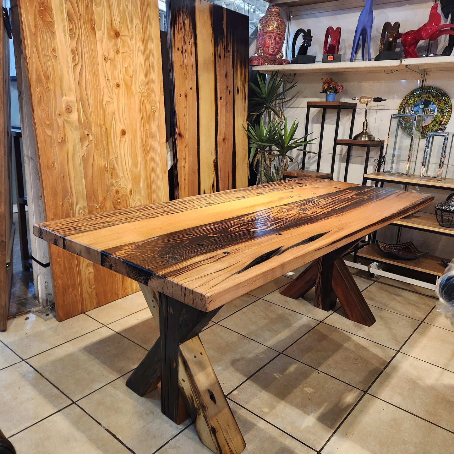 Mesa de Comedor Durmiente de Tren