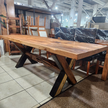 Mesa de Comedor Oregon Americano de Demolición | Durmiente de Tren