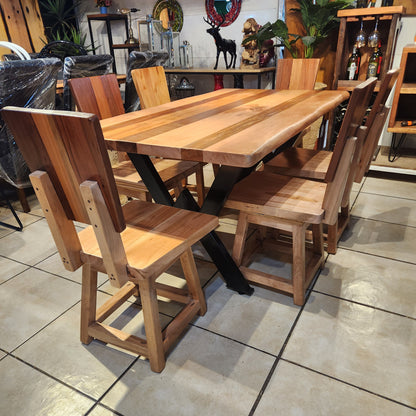 Mesa de Comedor Cerezo Cruce W| Lenga &  Fierro