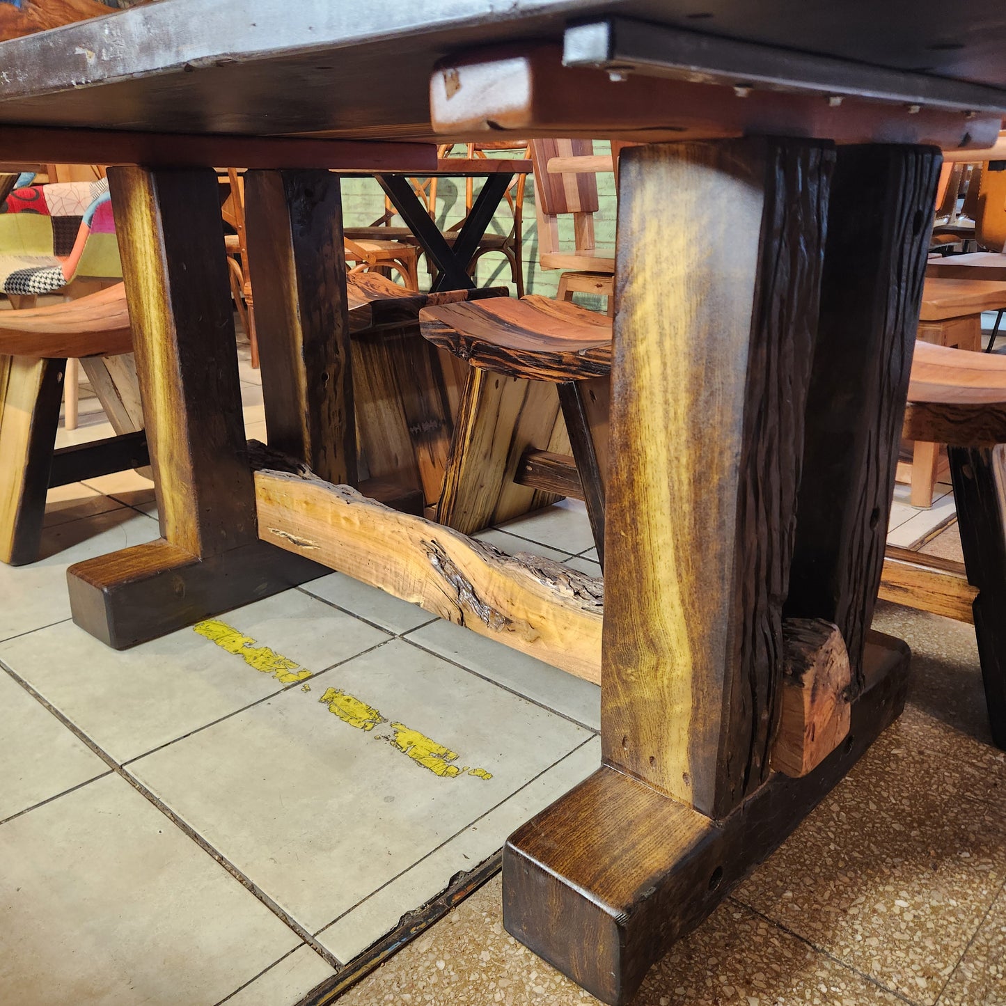 Mesa de Comedor Durmiente de Tren