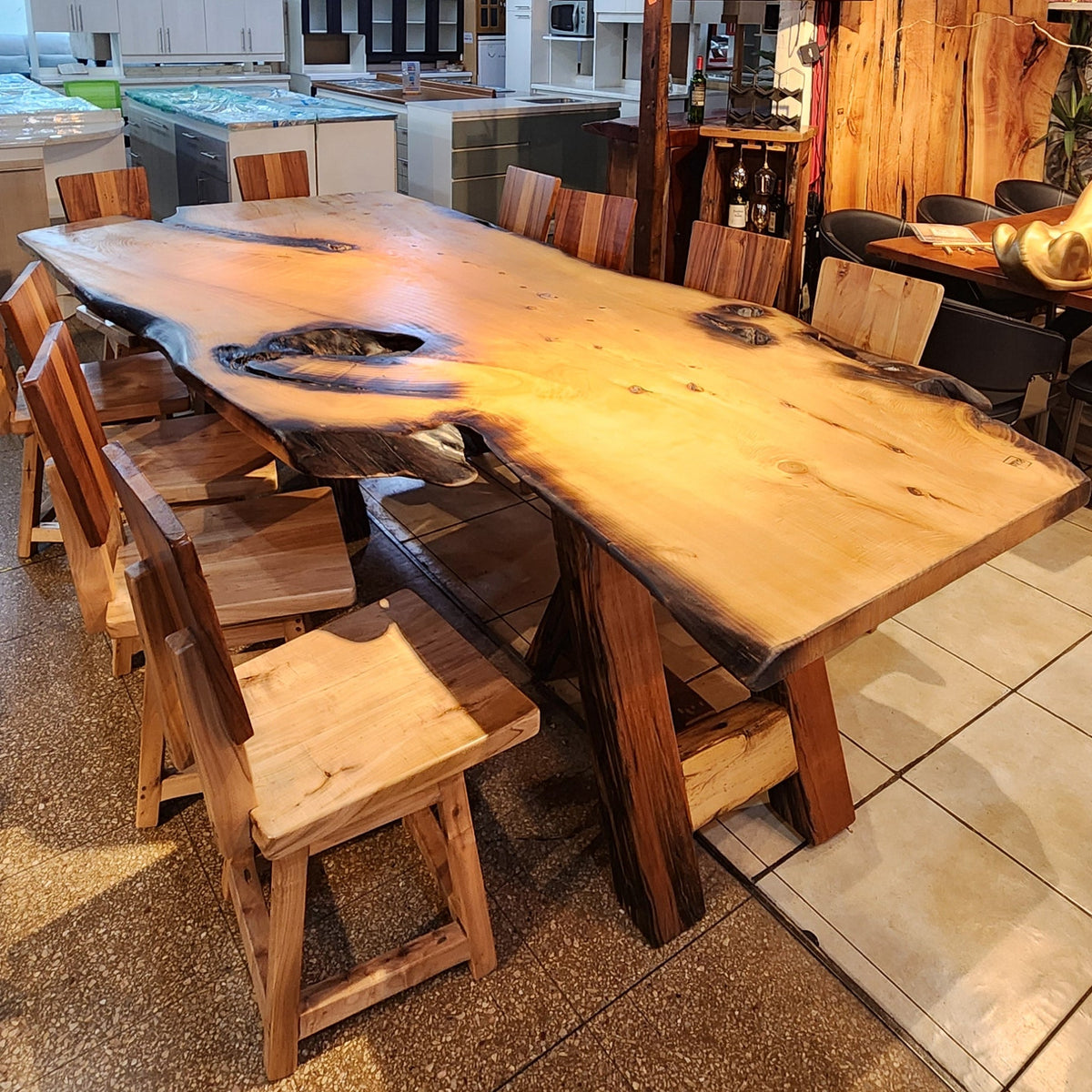 Mesa de Comedor Ancestral | Cipres & Durmientes de Tren