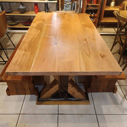 Mesa de Comedor Cerezo | Lenga & Durmientes de tren
