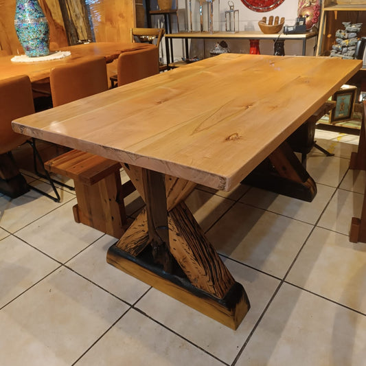 Mesa de Comedor Cerezo | Lenga & Durmientes de tren