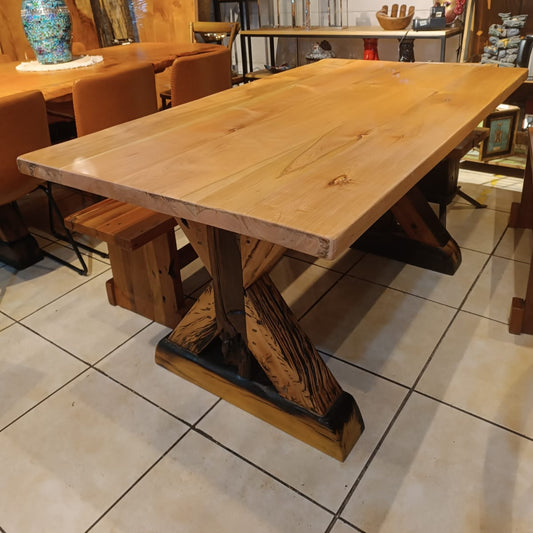 Mesa de Comedor Cerezo | Lenga & Durmientes de tren