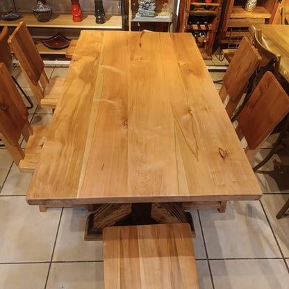 Mesa de Comedor Cerezo | Lenga & Durmientes de tren