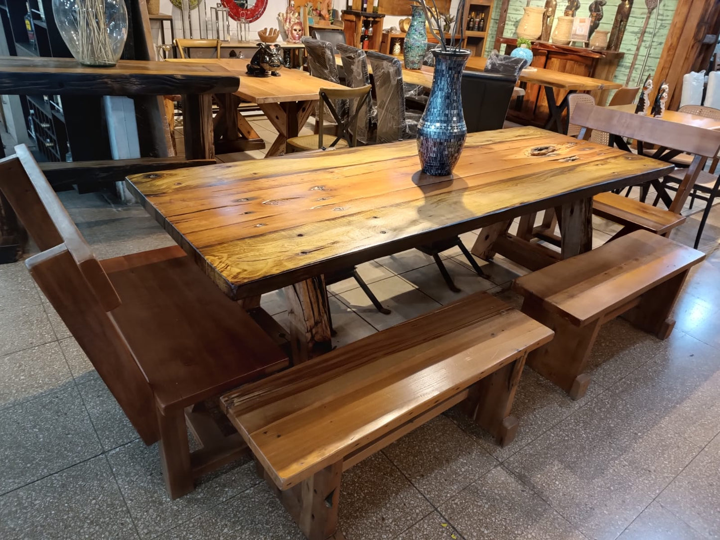 Mesa de Comedor  Durmiente de Tren