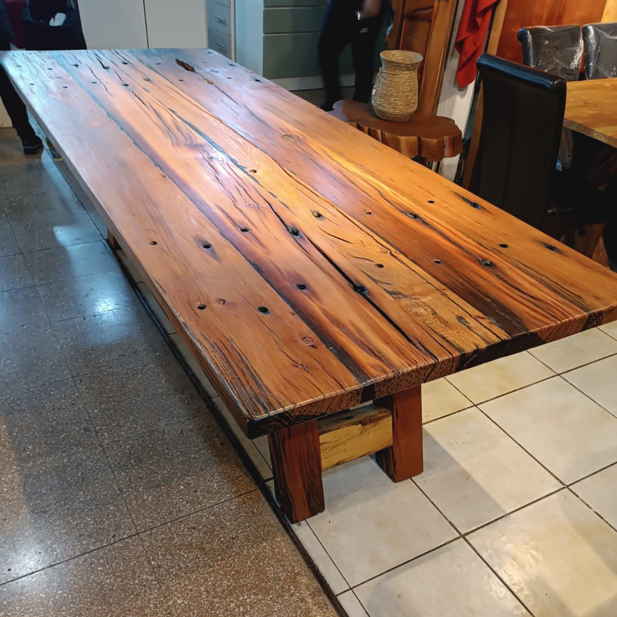Mesa de Comedor  Durmiente de Tren