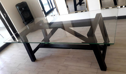 Mesa de Comedor Vidrio | Cercha Roble