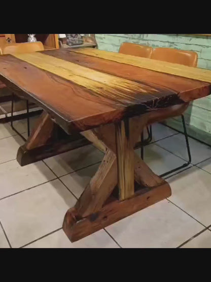 Mesa de Comedor  Durmiente de Tren